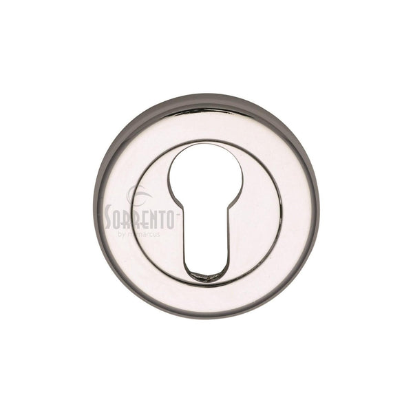 Sorrento Euro Profile Cylinder Escutcheon Polished Chrome finish - SC-0192-PC - Choice Handles