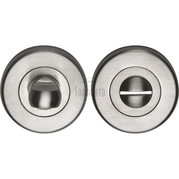 Sorrento Thumbturn & Emergency Release  for Bathroom & Bedroom Doors  Satin Chrome finish - SC-0195-SC - Choice Handles