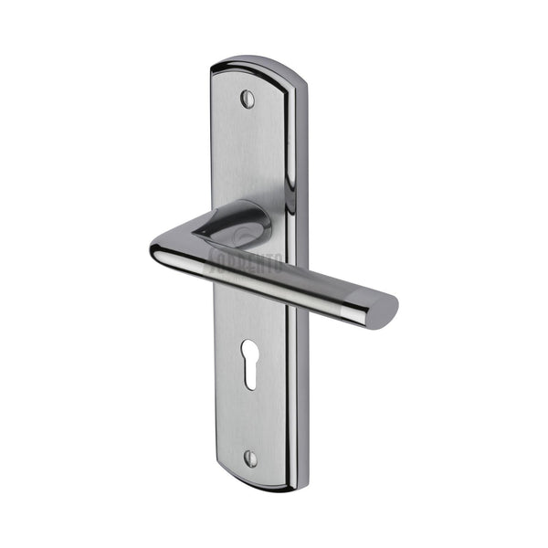 Sorrento Door Handle Lever Lock Lena Design Apollo finish - SC-2350-AP - Choice Handles