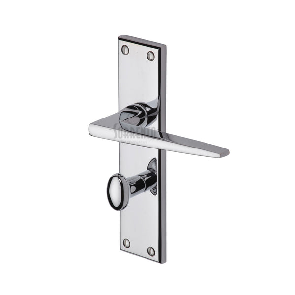 Sorrento Door Handle for Bathroom Swift Design Polished Chrome finish - SC-3430-PC - Choice Handles