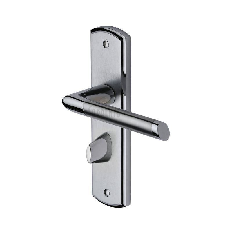 Sorrento Door Handle for Bathroom Mercury Design Apollo finish - SC-3530-AP - Choice Handles