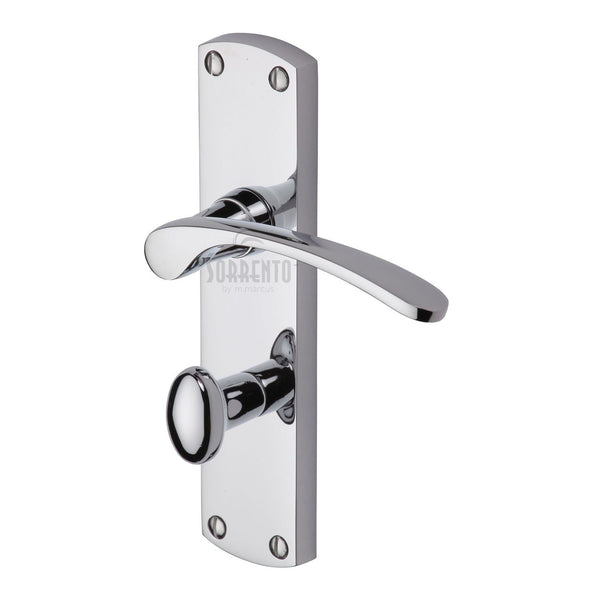 Sorrento Door Handle for Bathroom Luca Design Polished Chrome finish
 - SC-420-PC - Choice Handles