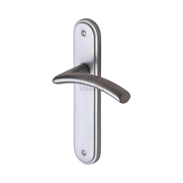 Sorrento Door Handle Lever Latch Tosca Design Satin Chrome finish - SC-4360-SC - Choice Handles