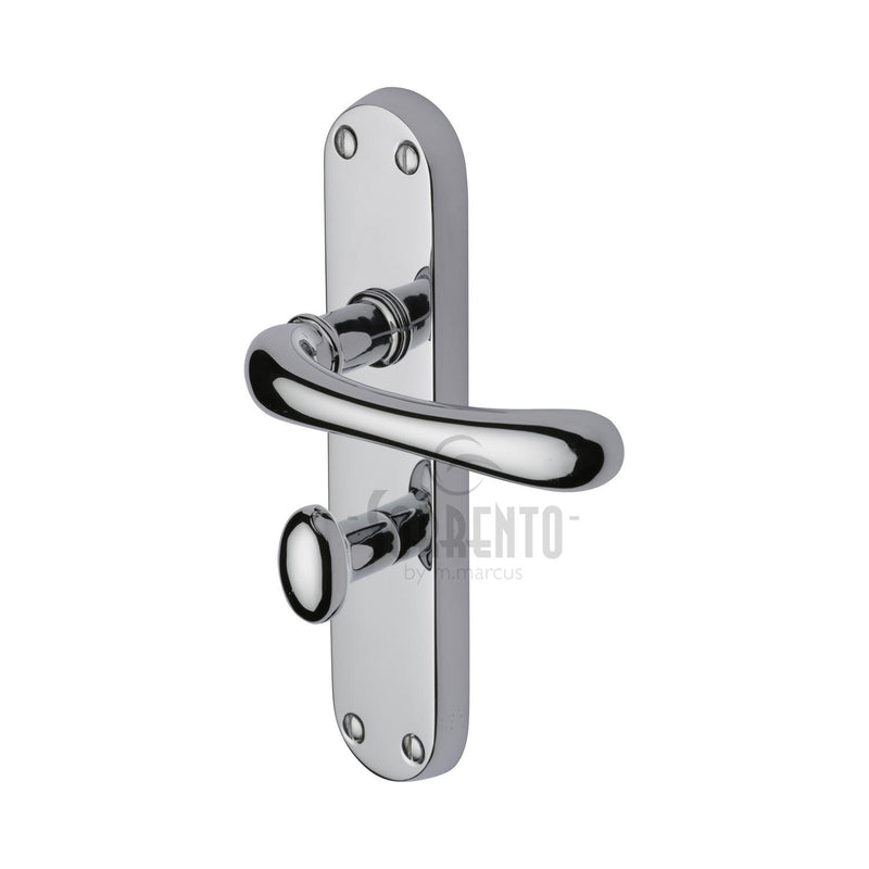 Sorrento Door Handle for Bathroom Donna Design Polished Chrome finish - SC-6330-PC - Choice Handles