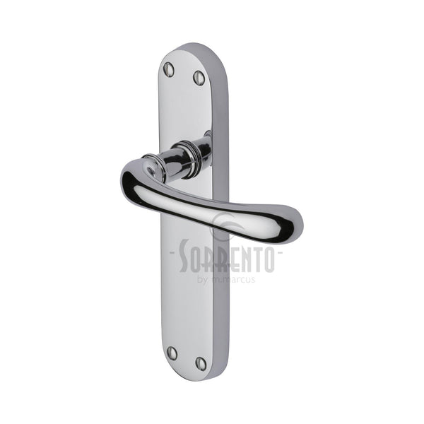 Sorrento Door Handle Lever Latch Donna Design Polished Chrome finish - SC-6360-PC - Choice Handles