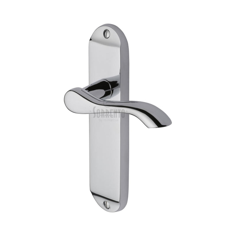 Sorrento Door Handle Lever Latch Aurora Design Polished Chrome finish - SC-7360-PC - Choice Handles