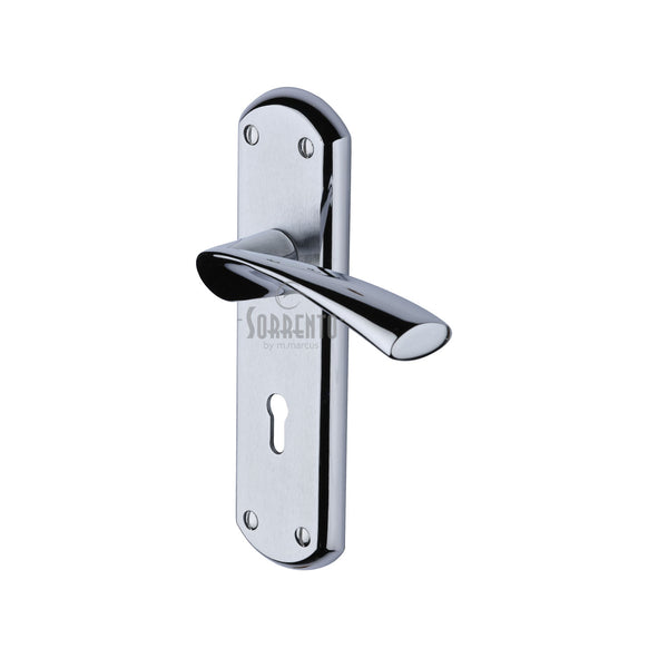 Sorrento Door Handle Lever Lock Atlanta Design Apollo finish
 - SC-7600-AP - Choice Handles