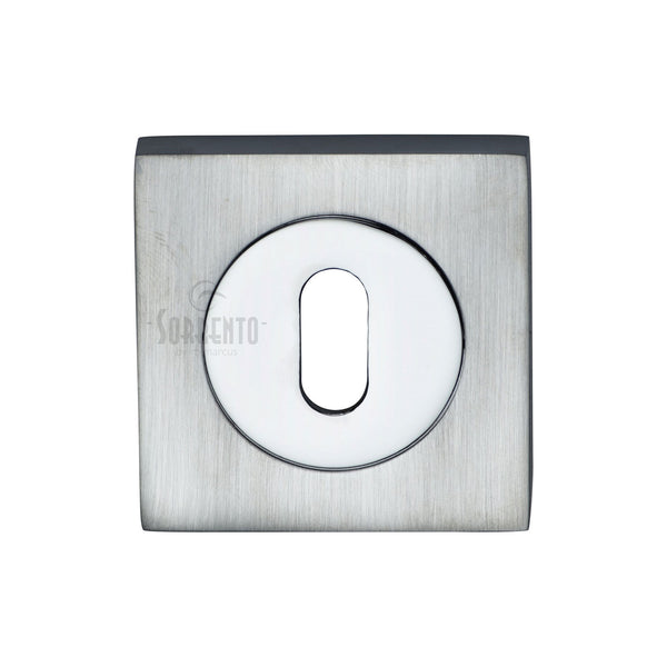 Sorrento Keyhole Escutcheon Square Apollo finish
 - SC-SQ0191-AP - Choice Handles