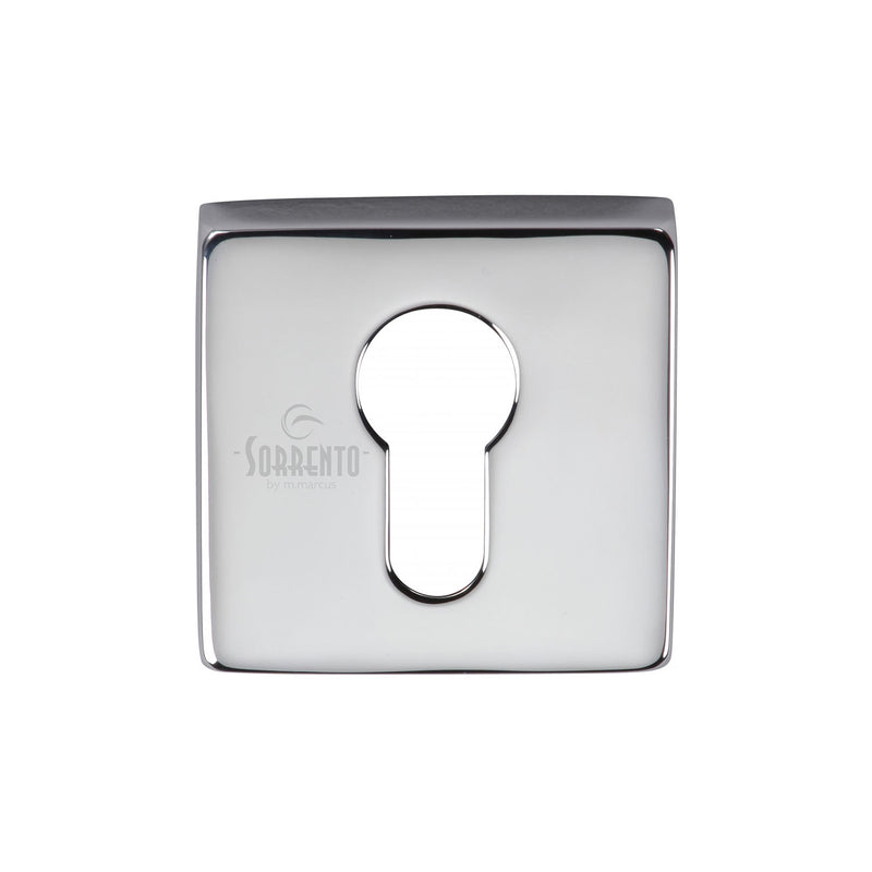 Sorrento Concealed Square Euro Escutcheon Polished Chrome finish
 - SC-SQ5004-PC - Choice Handles