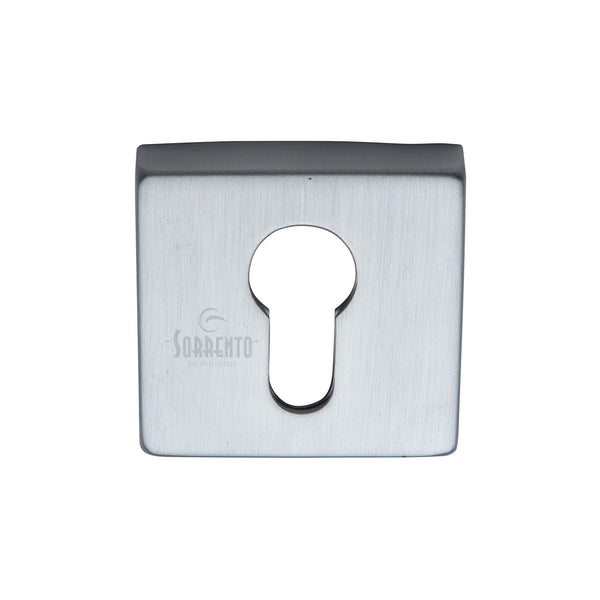 Sorrento Concealed Square Euro Escutcheon Satin Chrome finish
 - SC-SQ5004-SC - Choice Handles