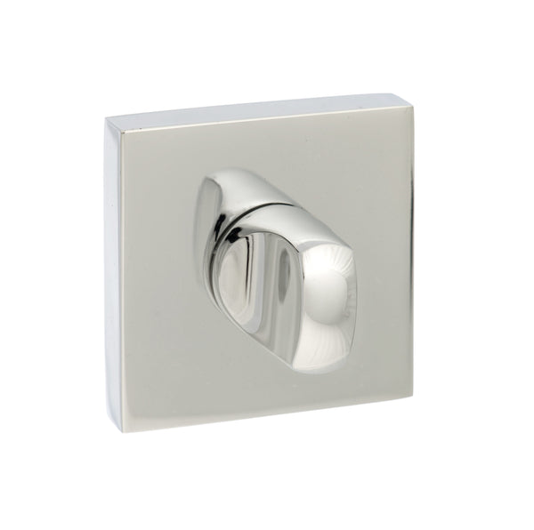 Senza Pari WC Turn and Release *for use with ADBCE* on Flush Square Rose - Polished Chrome - SPWCCP