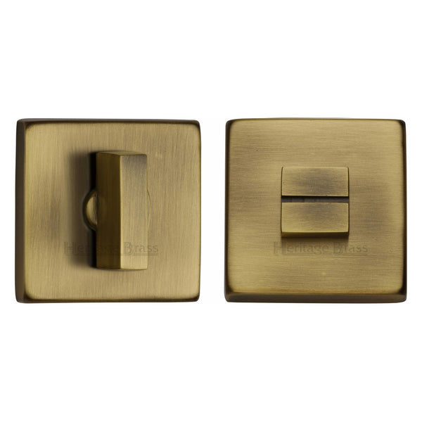 Heritage Brass Thumbturn & Emergency Release SQ4035 Design Antique Finish - SQ4035-AT - Choice Handles