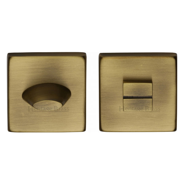 Heritage Brass Thumbturn & Emergency Release  for Bathroom & Bedroom Doors  Antique finish - SQ4043-AT - Choice Handles