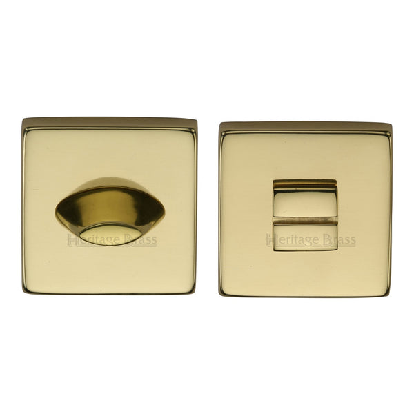 Heritage Brass Thumbturn & Emergency Release  for Bathroom & Bedroom Doors  Polished Brass finish - SQ4043-PB - Choice Handles