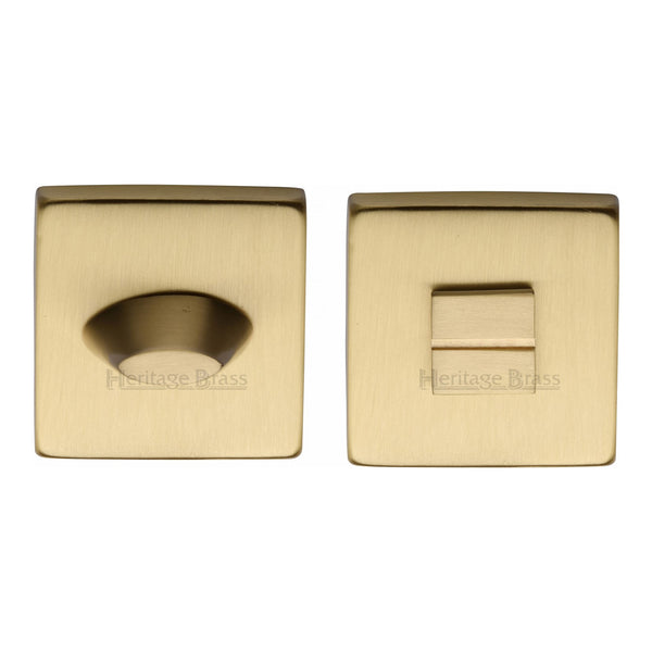 Heritage Brass Thumbturn & Emergency Release for Bathroom & Bedroom Doors Satin Brass finish - SQ4043-SB - Choice Handles