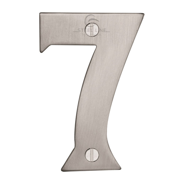 Steel Line Numeral 7 - 3" Steel Line - SS-1560 7-S - Choice Handles