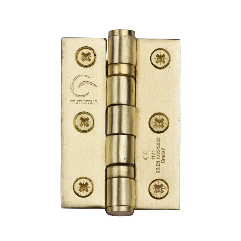 Stainless Steel Line 2BB Hinge Stainless Steel 3 x 2 x 2 Satin Brass finish
 - SS-3X2-SB