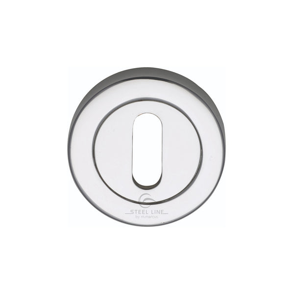 Steel Line Keyhole Escutcheon Stainless Steel Polished Stainless Steel finish - SS-890-P - Choice Handles