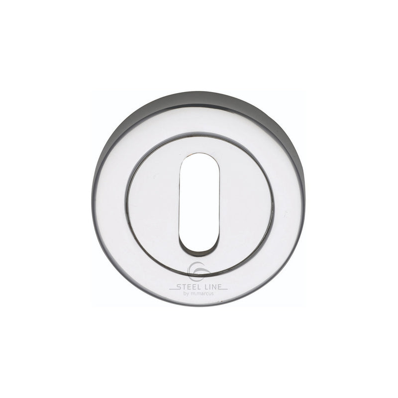 Steel Line Keyhole Escutcheon Stainless Steel Polished Stainless Steel finish - SS-890-P - Choice Handles