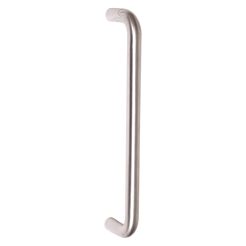 Steel Line Door Pull Handle Bolt Fix 600mm Satin Stainless Steel finish
 - SS-D220109-S