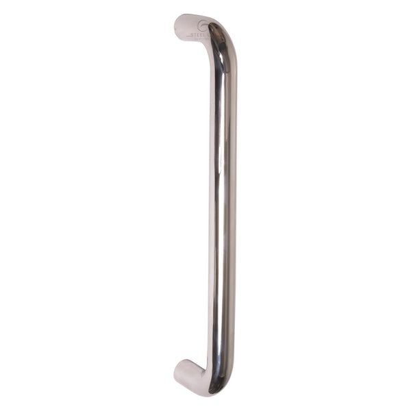 Steel Line Door Pull Handle Bolt Fix 600mm Polished Stainless Steel finish
 - SS-D220110-P