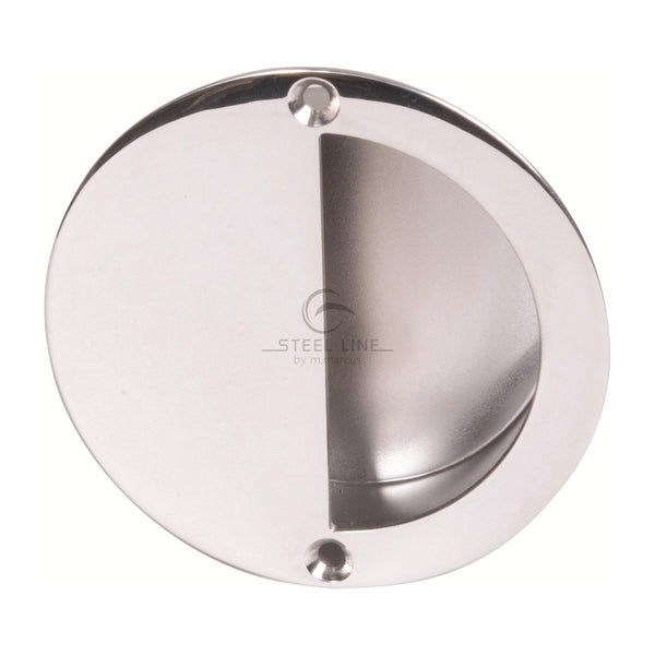 Steel Line Flush Pull Polished Stainless Steel finish - SS-FPULL002-P