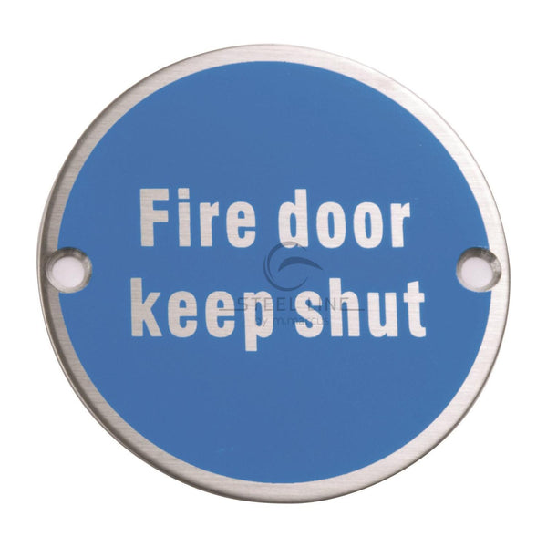 Fire Door Keep Shut Engraving - SS-SIGN007-S