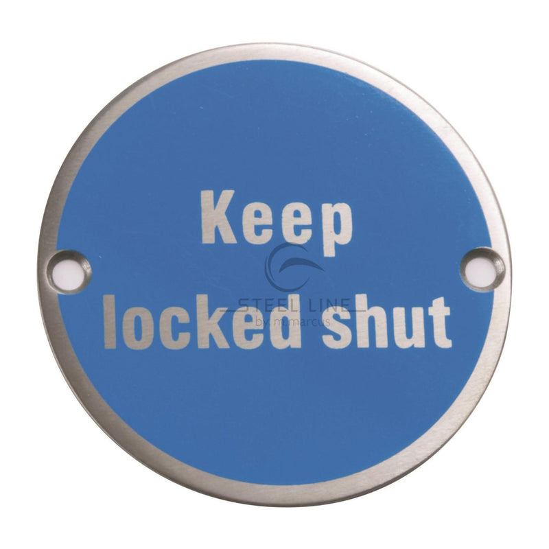 Keep Locked Shut Engraving - SS-SIGN012-P