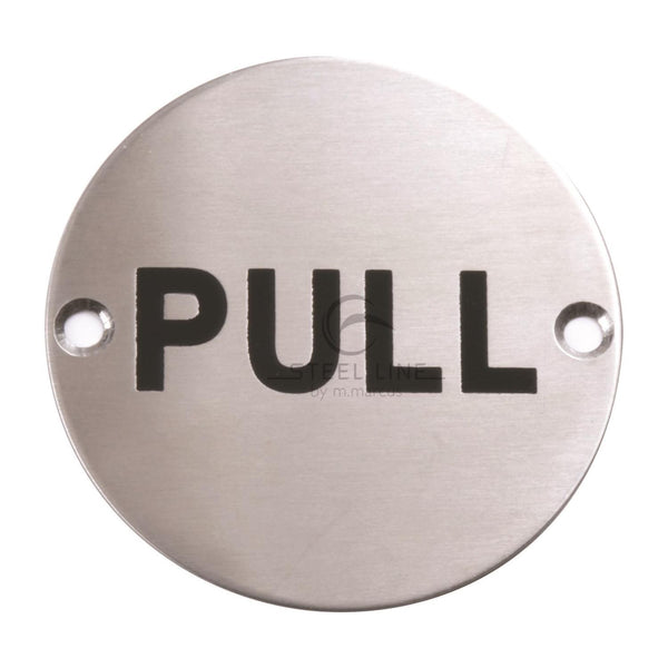 Pull Engraving - Polished Stainless Steel - SS-SIGN018-P