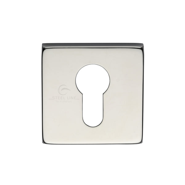 Square Euro Escutcheon Polished Finish
 - SS-SQ891-P - Choice Handles