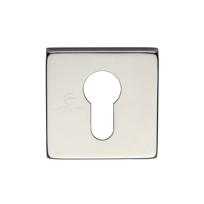 Square Euro Escutcheon Polished Finish
 - SS-SQ891-P - Choice Handles