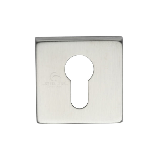 Square Euro&nbsp;Escutcheon Satin Finish
 - SS-SQ891-S - Choice Handles