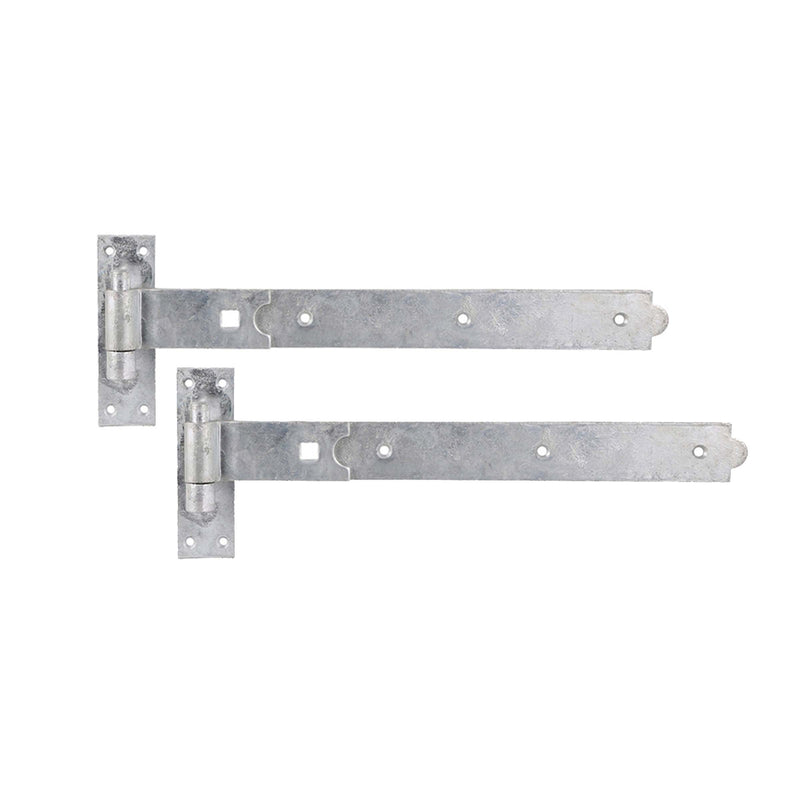 Spira Brass - Hook and Band Hinge - Straight 8" - 200mm  - Galvanised - 7151 - Choice Handles