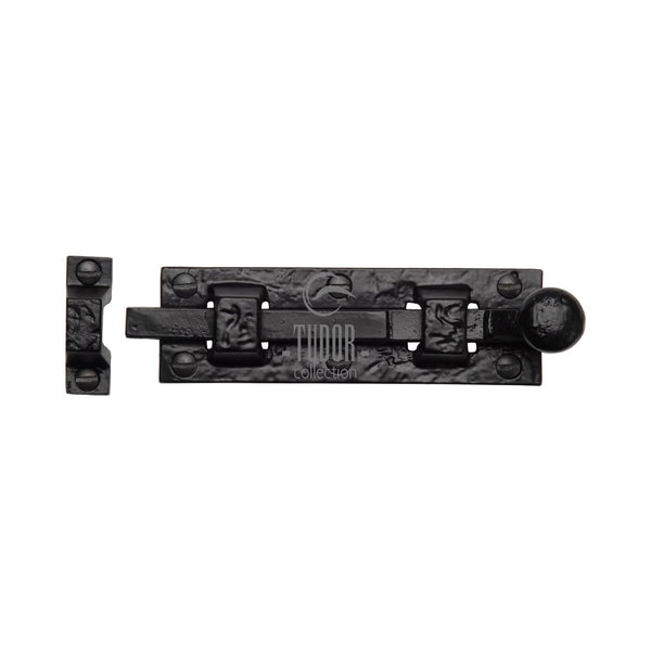 The Tudor Door Bolt Straight 3" Black Iron - TC168 76