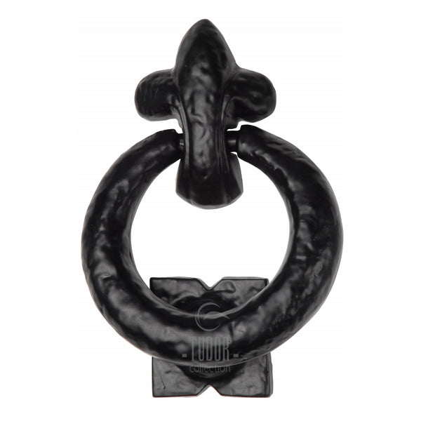 The Tudor Ring Knocker Black Iron - TC335 - Choice Handles