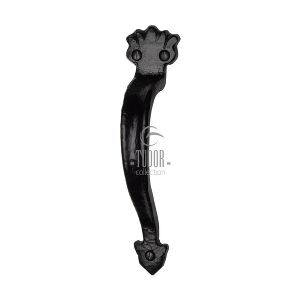 The Tudor Door Pull Handle 6" Black Iron - TC383 152