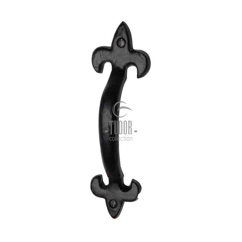 The Tudor Door Pull Handle 5" Black Iron - TC385 128