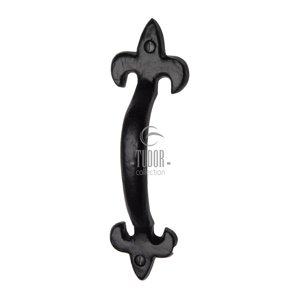 The Tudor Door Pull Handle 6 Black Iron
 - TC385 175