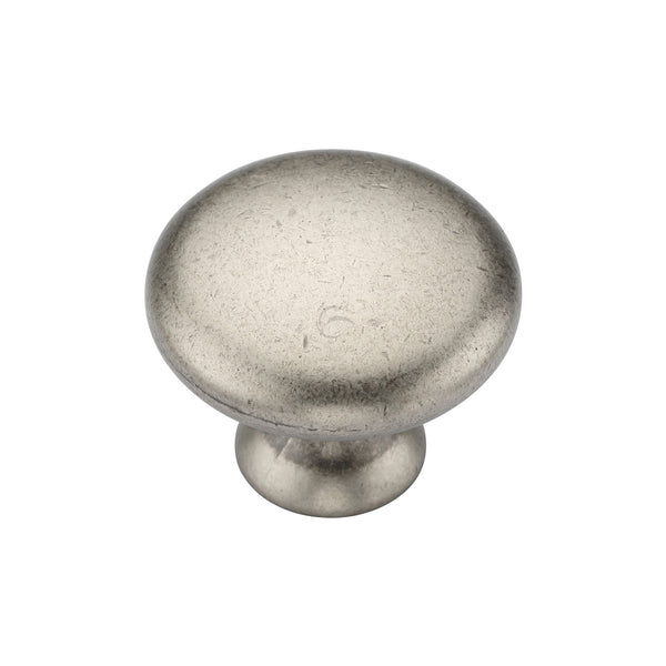 Classic Round Knob 30mm Distressed Pewter Finish
 - TK4226-030-DPW - Choice Handles