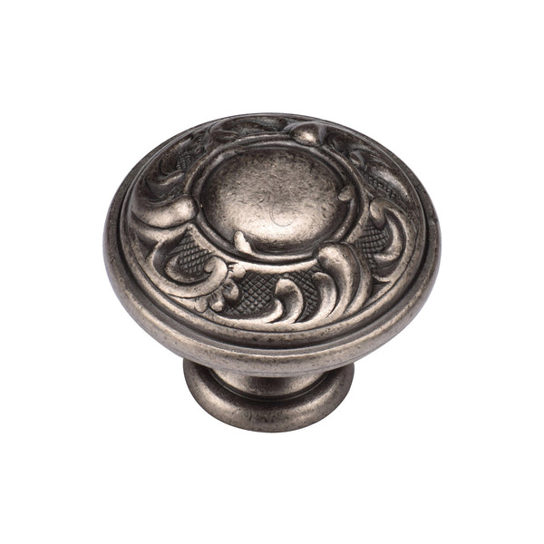 Vintage Round Knob Distressed Pewter Finish
 - TK4401-035-DPW - Choice Handles