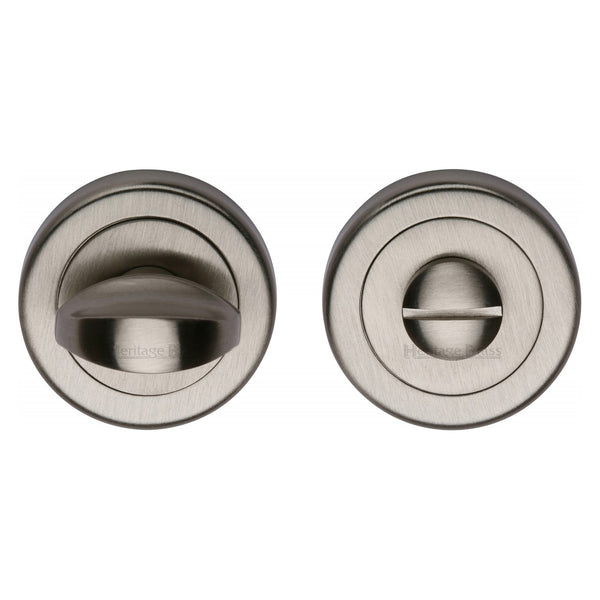 Heritage Brass Thumbturn & Emergency Release  for Bathroom & Bedroom Doors  Satin Nickel finish - V0678-SN - Choice Handles