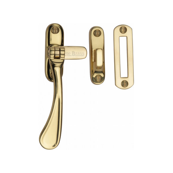 Heritage Brass Casement Window Fastener Spoon Pattern Polished Brass finish
 - V1003 MP/HP-PB