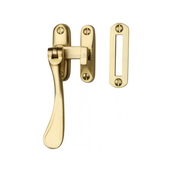 Heritage Brass Casement Window Fastener Spoon Pattern Satin Brass finish
 - V1003 MP/HP-SB