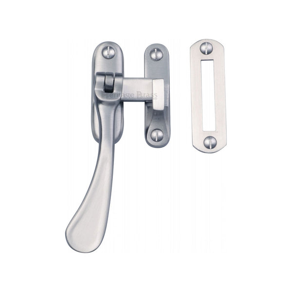 Heritage Brass Casement Window Fastener Spoon Pattern Satin Chrome finish
 - V1003 MP/HP-SC