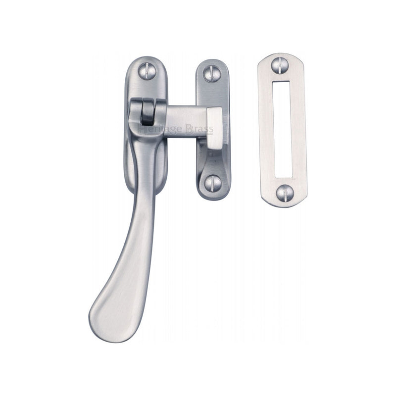 Heritage Brass Casement Window Fastener Spoon Pattern Satin Chrome finish
 - V1003 MP/HP-SC