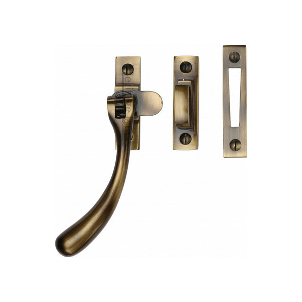 Heritage BrassLockable Casement Window Fastener Ball Weather Stripped Design&nbsp;Antique Brass finish
 - V1008L MP/HP-AT