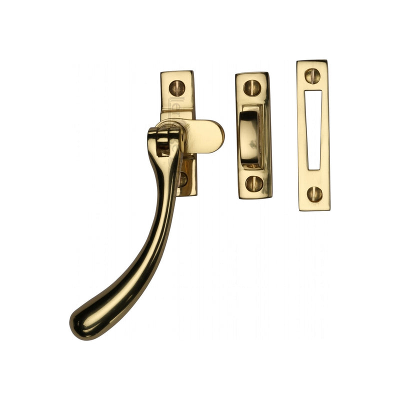 Heritage Brass Casement Window Fastener Ball Design Unlacquered Brass finish
 - V1008 MP/HP-ULB