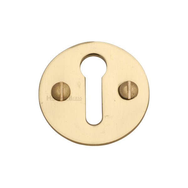 Heritage Brass Keyhole Escutcheon Polished Brass finish - V1010-PB - Choice Handles