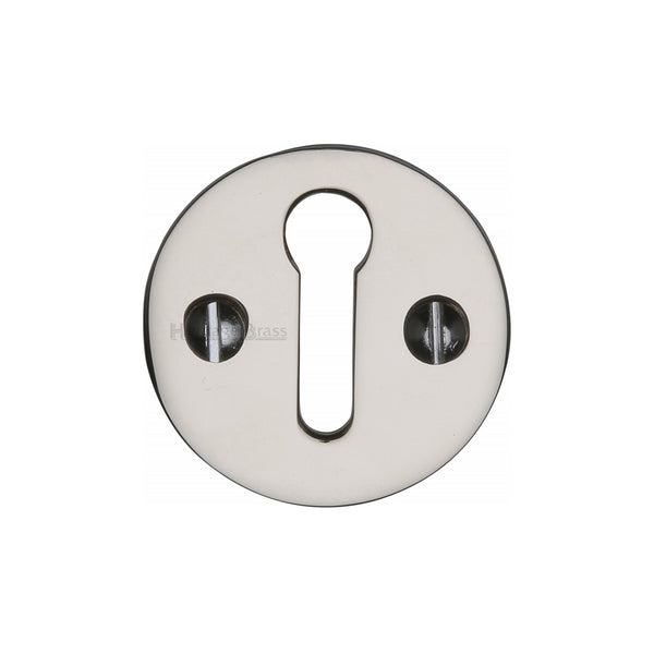 Heritage Brass Keyhole Escutcheon Polished Nickel finish - V1010-PNF - Choice Handles