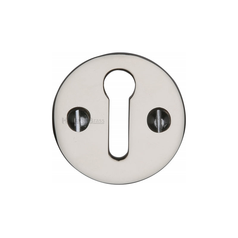 Heritage Brass Keyhole Escutcheon Polished Nickel finish - V1010-PNF - Choice Handles